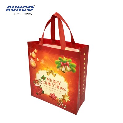Hot sealed pp non woven promotional bag for Christmas